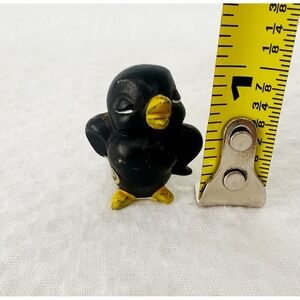 Vintage Josef Originals Miniature Black Bird Crow 1 Inch Japan Foil sticker Mini